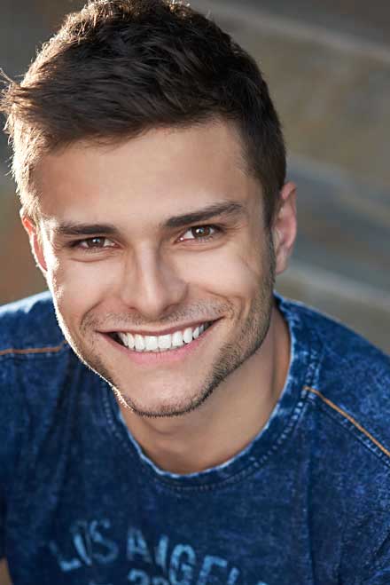 Male actor headshot with great smile