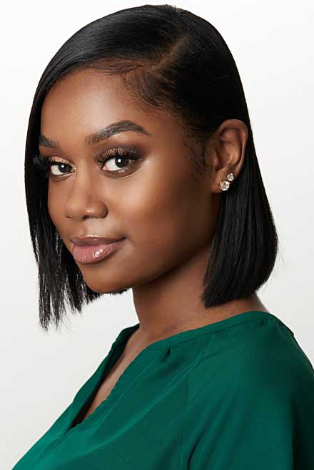 Studio headshot of young actress