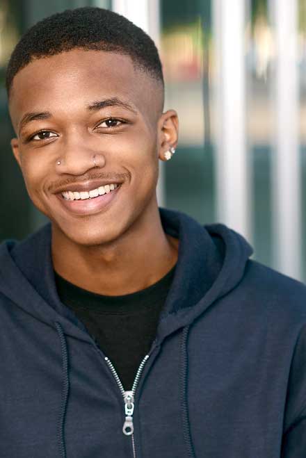 Headshot of young male actor in Burbank