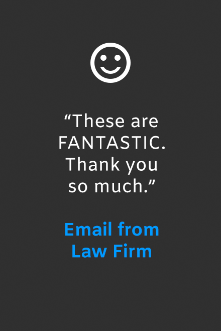 Email from Law Firm praising my past work